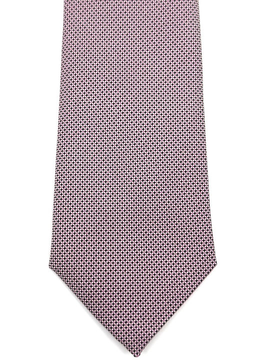 Legend Accessories Σετ Ανδρικής Γραβάτας Μεταξωτή με Σχέδια σε Ροζ Χρώμα
