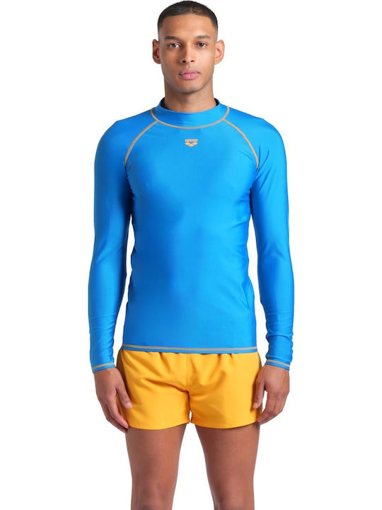 Arena Men's Long Sleeve Sun Protection Shirt Blue
