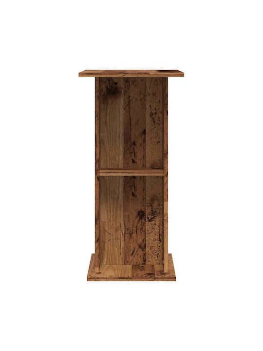 Vidaxl Aquarium Stand Old Wood Look 36x60.5x72.5 cm Processed Wood Brown