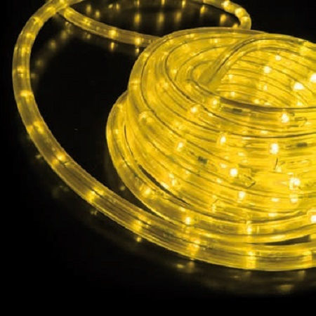 Christmas Light Tube Yellow Two-channel 220V 1296 Light Bulbs 36m IP20