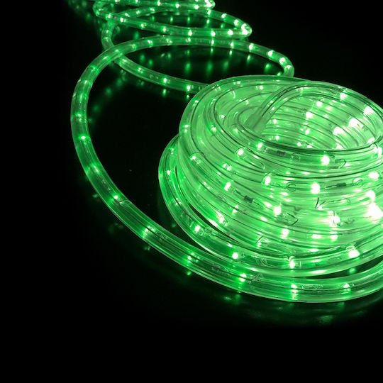 Țeavă luminată Cu doua canale 1296 Becuri 220V Verde 36m IP20