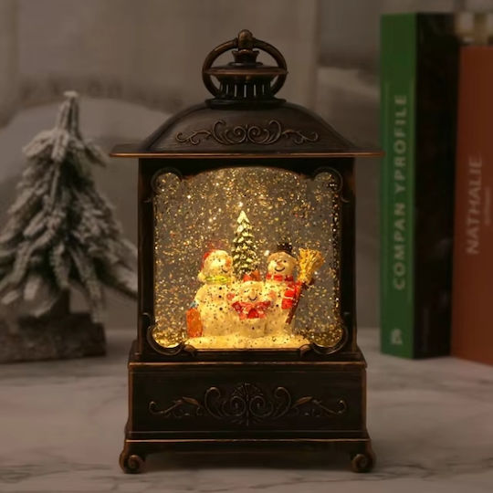Tabletop Christmas Decorative Lantern with Lighting & Music 13 X 7 X 22cm Home Theory