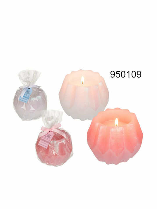 Zmart Imports Christmas Metallic Candle 10.5x8.5cm