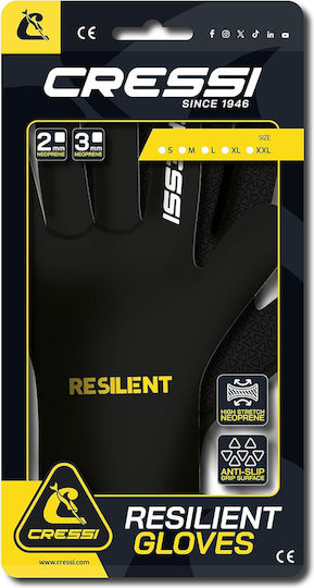 Cressi Resilient Gloves 3mm Gloves M