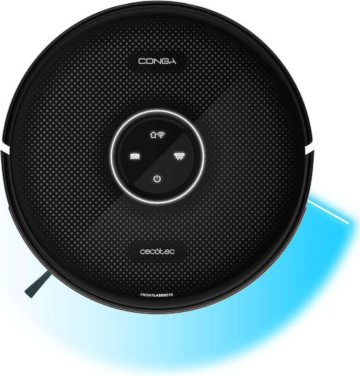 Cecotec Conga Twice Roller Home&Fill Σκούπα Ρομπότ με Χαρτογράφηση Laser & Απορρόφηση 8000Pa Μαύρη