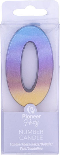 Party Κερί No0 Rainbow Ombre