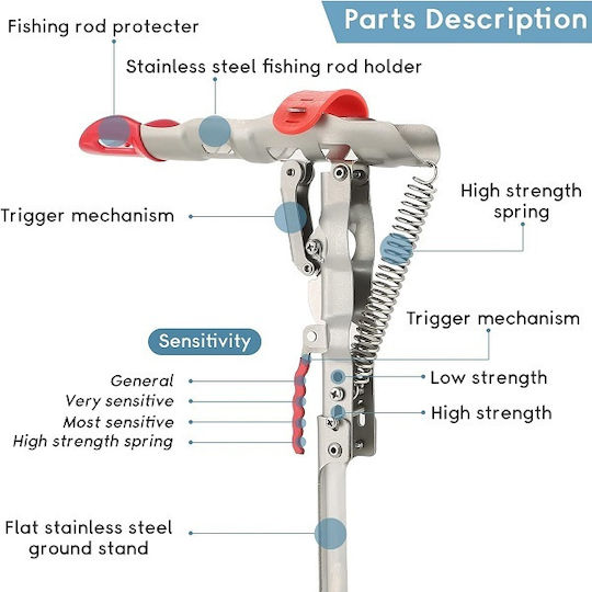Folding Automatic Sand Rod Base 0.7cm