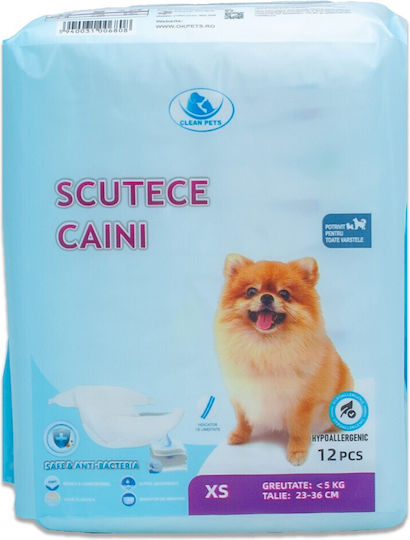 Clean Pets Schimb de scutece pentru câini Mici / Foarte mic 12buc