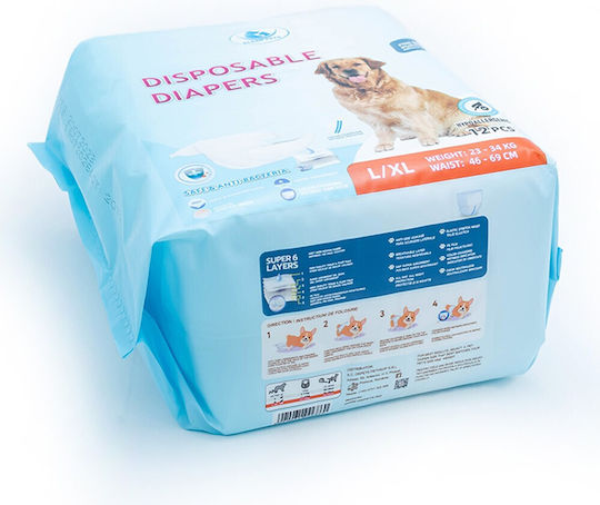 Clean Pets Servețele Igienice de Înlocuire pentru Câini 12 Bucăți