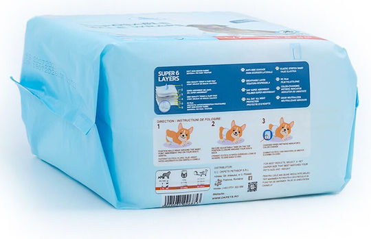Clean Pets Schimb de scutece pentru câini Mare 12buc