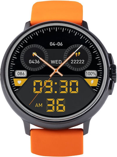 Vivax Life PRO2 Aluminium Smartwatch με Παλμογράφο (Πορτοκαλί)