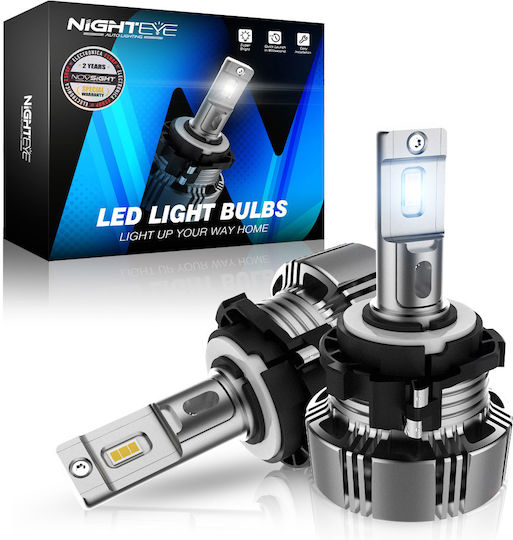 Nighteye Lamps Car H7 LED 6500K Cold White 12-24V 50W 2pcs