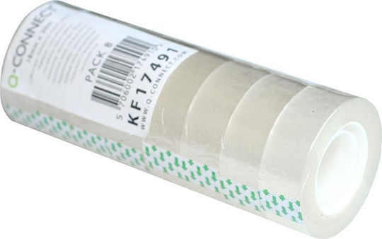 Q-Connect Tape 18mm x 30m 8pcs Transparent