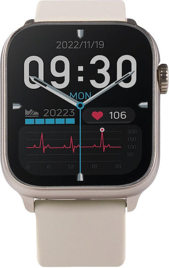 Vivax Life FIT3 Aluminiu Smartwatch (Bej)