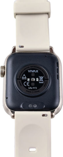 Vivax Life FIT3 Aluminiu Smartwatch (Bej)