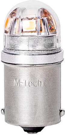 M-Tech Λάμπες Αυτοκινήτου R5W / BA15S Canbus LED Πορτοκαλί 12-24V 1.4W 2τμχ