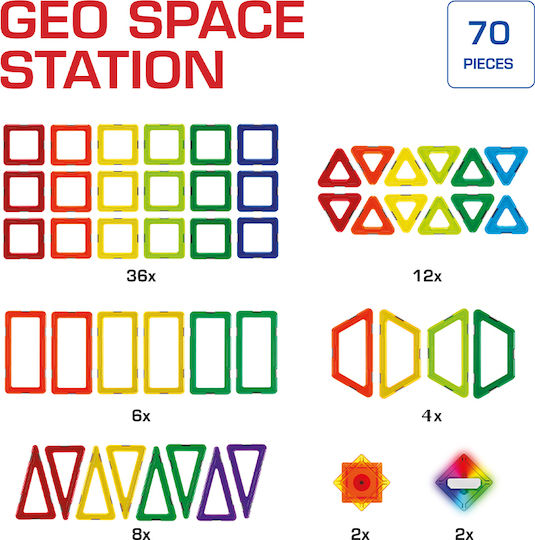 GeoSmart Build Your Own Geo Space Station Educational Game Knowledge for 5+ years Years Old