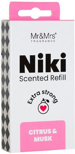 Mr & Mrs Fragrance Ανταλλακτικό Αρωματικό Αεραγωγού Αυτοκινήτου Niki Citrus & Musk