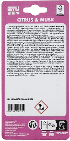 Mr & Mrs Fragrance Αρωματική Καρτέλα Κρεμαστή Αυτοκινήτου Cesare Citrus & Musk