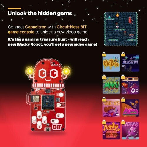 CircuitMess Diy Mini Robots Capacitron STEM Εκπαιδευτικό Παιχνίδι Ρομποτικής για 7+ Ετών