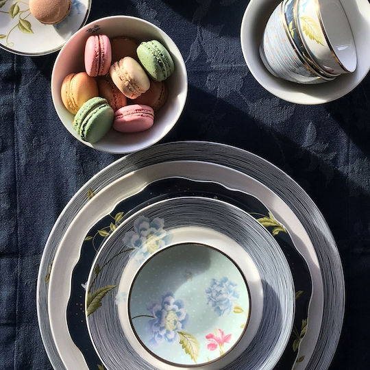 Laura Ashley Πιάτο Ρηχό από Πορσελάνη Mint με Διάμετρο 12cm