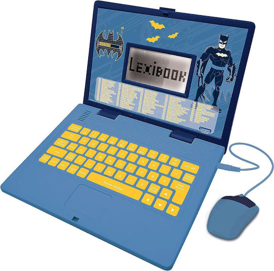 Lexibook Laptop Bilingv Batman Laptop/Tablet Electronic Educațional Pentru Copii De 4+ Ani