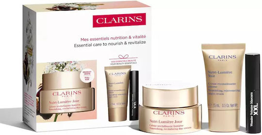 Clarins Nutri-Lumière Collection Hautpflegeset für Anti-Aging & Aufhellung 3Stück