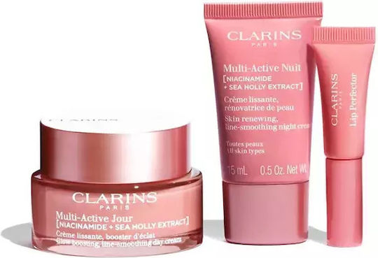 Clarins Multi-Active Collection Комплект за грижа за кожата за Хидратация & Блясък 3бр