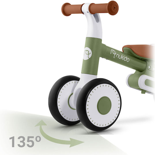 Nukido Bicicletă de Echilibru pentru Copii Verde