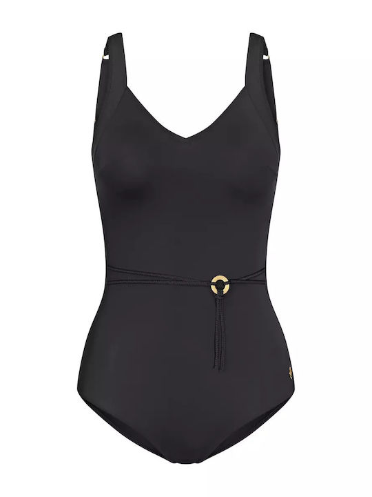 Summer Twist Swimsuit For Large Bust Black