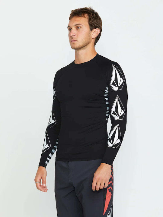 Volcom Surf Vitals UPF 50+ Men’s Long Sleeve Sun Protection Shirt Black