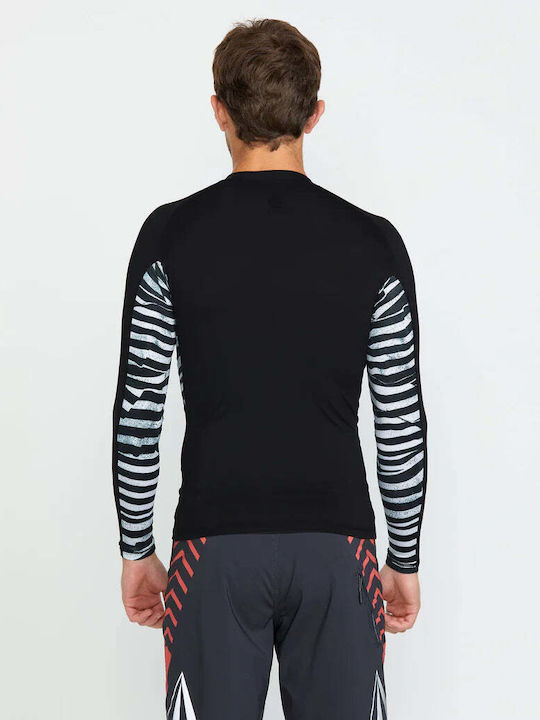 Volcom Surf Vitals UPF 50+ Αντηλιακή Μπλούζα Μαύρη