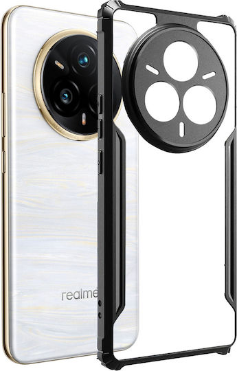 Realme 14 Pro+ 5g Антидроп Хибриден Калъф Черен