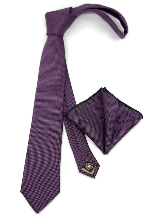 Legend Accessories Set de Cravată pentru Bărbați Tipărit în Culorea Violet