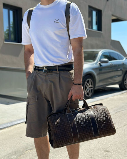 Genui Leather Reisetasche Braun aus Leder