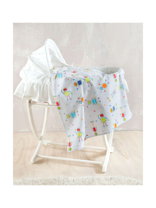 Rythmos Robot Chat Baby Bettlaken Baumwolle