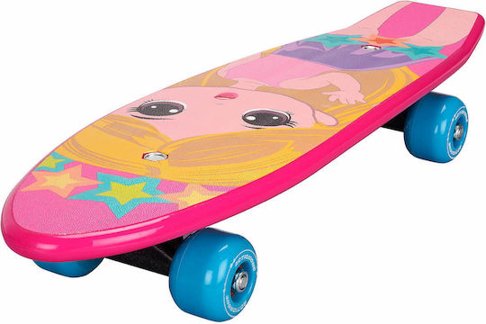 Action One Komplettes Penny Board Kleine Prinzessin 53x14,5cm Pink