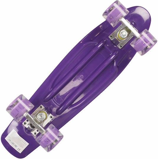 Action One Complete Penny Board Asimetrical Stripes 56 X 15 Cm Led Wheels