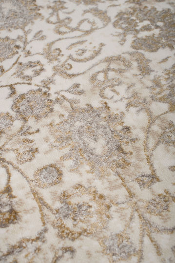 Βιοκαρπέτ Gossip 8504a Χαλί Διάδρομος White Gold 67x220cm