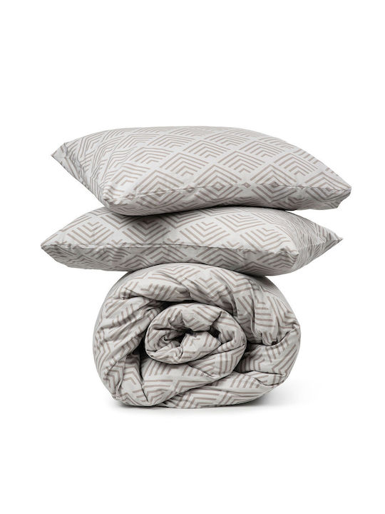 Sunshine Duvet Cover Cotton Single 170x250 Cotton Feelings 2048 Grey