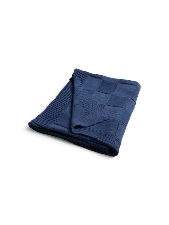 Matex Blanket Nursery Swaddling Blankets Cotton Blue 80x100cm