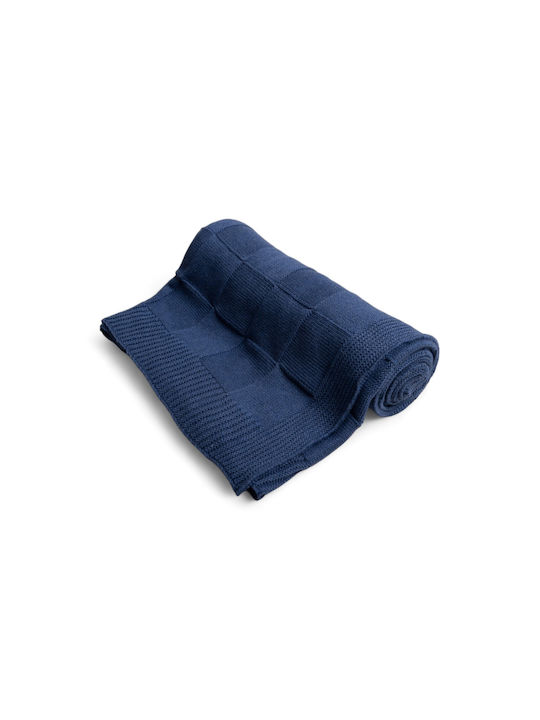 Matex Blanket Nursery Swaddling Blankets Cotton Blue 80x100cm