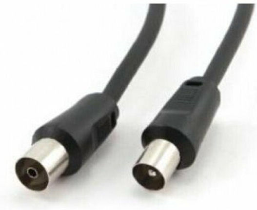 Cablexpert Καλώδιο Κεραίας Coax male - Coax female Μαύρο 1.8m (GM-CCV515) 1τμχ