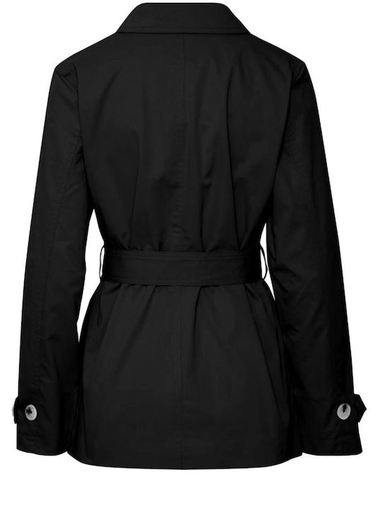Women's Navy Blazer Trench Coat