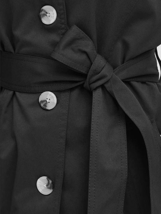 Women's Navy Blazer Trench Coat
