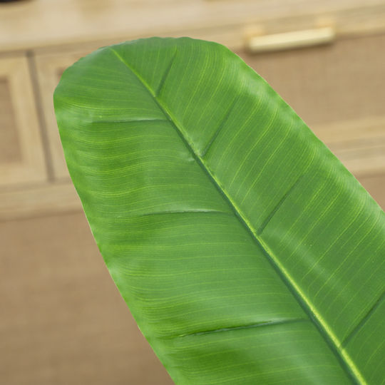 Homcom Artificial Banana Plant Height 120 cm Pot Included Indoor Green 830-941v00gn