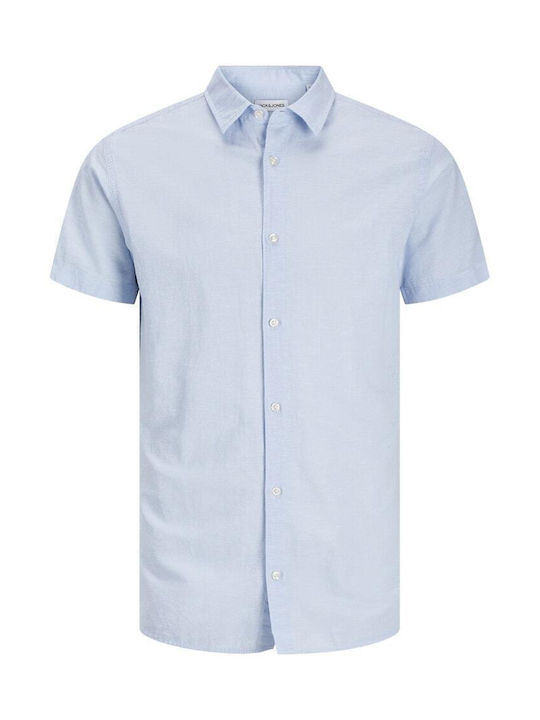 Short-sleeved Shirt Chambray Blue