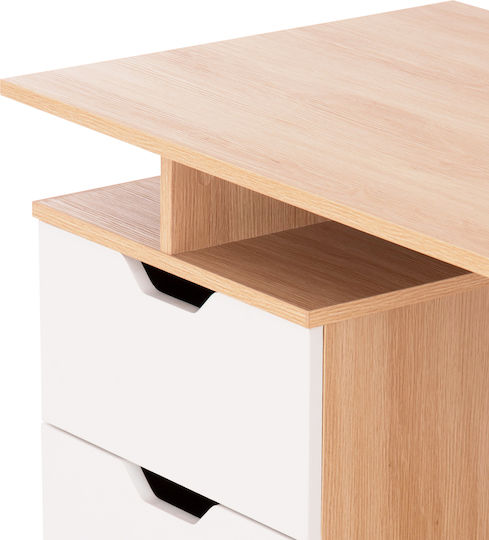 Desk Colt Wooden White-sonama 120x53x75cm