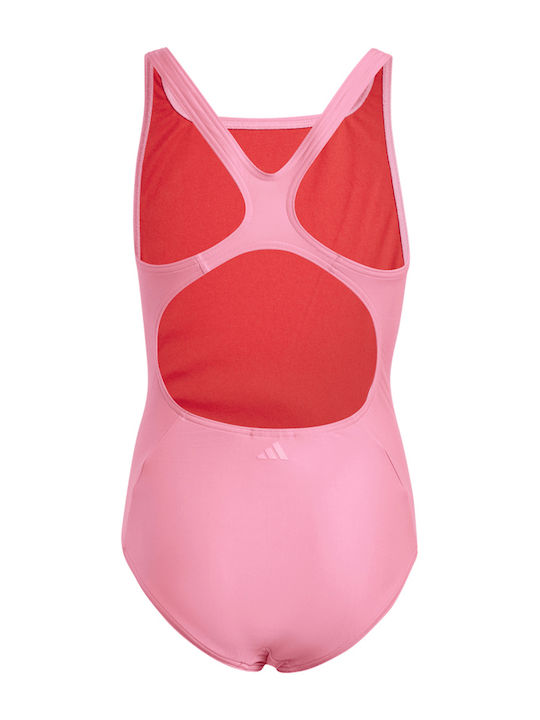 adidas Big Bars Costum de baie pentru copii Întreg Roz