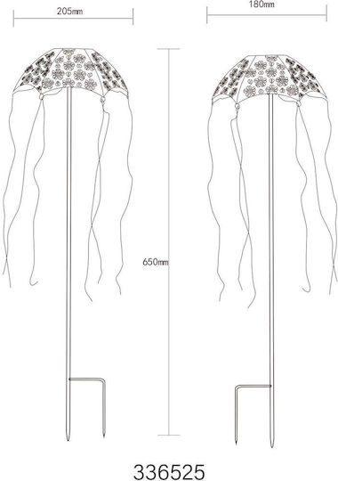 Globo Lighting Lampă Solară cu Alb Cald Lumină 3000K